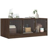 Stolić za kavu sa staklenim vratima boja hrasta 102x50x42 cm | shoptok.hr