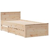 Krevet s regalom za knjige bez madraca 90x190 cm od borovine | Eponuda.ba