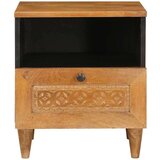 vidaXL Nočna omarica Svetlo rjava 40 x 33 x 46 cm trden mangov les | Shoptok.si