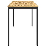 Stol za bar u vrtu NAARDEN Bijela i crna 196 x 80 5 x 105 cm - Bijela i crna 196 x 80 5 x 105 cm | shoptok.hr