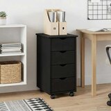  Gležnji kabinet Črna 34 x 39 x 65,5 cm Masivno borovo les, (5000263238) | Shoptok.si