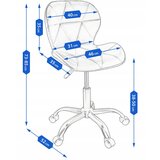 Jumi Vrtljivi stol ENDO, eko usnje - siv, (22025156) | Shoptok.si