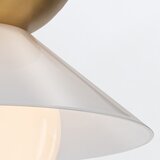 Quintiesse qn-saucer-fm-ab-opal - plafonsko svetlo saucer 1xE27/40W/230V zlatna | Eponuda.com