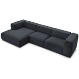 Bobochic Paris Temno modra kotna sedežna garnitura iz tkanine bouclé (levi kot) Zephyr – | Shoptok.si