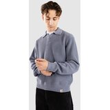 Carhartt WIP Miles L/S Polo Pulover shady blue Cene