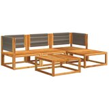  Vrtni set od 5 dijelova s jastucima, akacija i uže | shoptok.hr