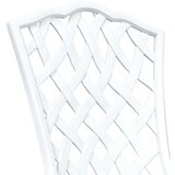  Set vrtnih stolova 3 pcs Bijelo Liveni aluminij | shoptok.hr