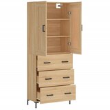  Visoka komoda hrasta sonome 69,5x34x180cm od konstruiranog drva | shoptok.hr