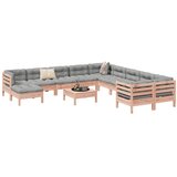 vidaXL 12-dijelni set vrtnih sofa s jastucima masivno drvo duglazije | shoptok.hr