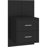 Furnova Stenska nočna omarica črna, (21927660) | Shoptok.si