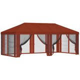 vidaXL Pokrov za gazebo s bočnim zidovima 6 x 3 m Terakota Poliester - Terakota Cijene