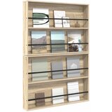  Polica za časopise Zidne 2 pcs Sonoma hrast 100 x 12 x 70 cm | shoptok.hr