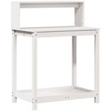  Stol za sadnju s policama bijeli 82,5x50x109,5 cm od borovine | shoptok.hr