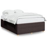 Maison Chic Posteljni okvir - Dvoposteljna postelja - Zakonska postelja brez vzmetnice temno rjav 140x190 cm blago-J12796, (21775634) | Shoptok.si