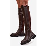 Boto Slip-on women's boots made of eco leather chocolate Sylvina | Shoptok.si