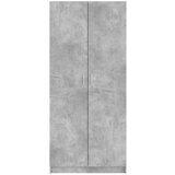 Ormar siva boja betona 80 x 52 x 180 cm od konstruiranog drva | shoptok.hr