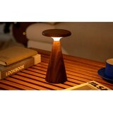 Gingko LED stolna lampa u tamnoj prirodnoj boji s drvenim sjenilom (visina 21 cm) Sylva – | shoptok.hr