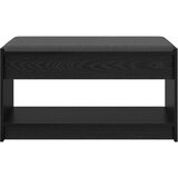  Klupa za hodnik s jastukom s policom Crni Hrast 83 x 38 x 45 cm | Eponuda.com