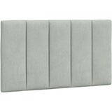 vidaXL Okvir za krevet s uzglavljem svjetlosivi 90x190 cm baršunasti | shoptok.hr