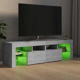 TV ormarić s LED svjetlima siva boja betona 140x36,5x40 cm | shoptok.hr