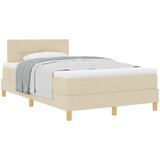 vidaXL vzmetnica z vzmetnico krem 120x200 cm tkanina, (22083327) Cene