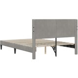  Krevetna konstrukcija Svjetlosiva 140 x 190 cm Baršun | shoptok.hr