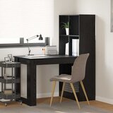  Stol s policom Crni hrast 122 x 67 x 145 cm Konstruirano drvo | shoptok.hr