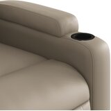 Naslonjač od umjetne kože boja cappuccina | shoptok.hr