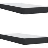  s oprugama i madracem crni 200x200 cm od umjetne kože | shoptok.hr