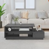 vidaXL Stolić za kavu sivi 120 x 50 x 40,5 cm od masivne borovine Cijene