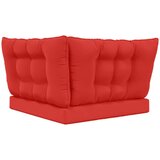  Jastuk za vanjsku sofU 3 pcs Crvena Poliester - Crvena 80 x 80 cm 1x sjedalo +1x naslon +1x bočna strana (2D s bartagom) | shoptok.hr