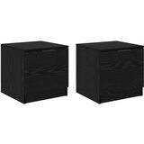Ormarić za krevet s ladicama 2 pcs Crni hrast 40 x 39 x 40cm | Eponuda.com