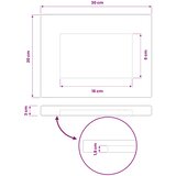  Pravokutni stolni vrh 90 x 50 x 3,5 cm Pravokutni Prirodna | shoptok.hr
