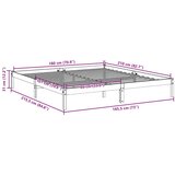  Dugi okvir kreveta bez madraca bijeli 180 x 210 cm od borovine | shoptok.hr