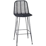  Barski stol 2 pcs Črna 44,5 x 53 x 111 cm Ratan in železo, (5000092565) | Shoptok.si
