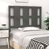  Posteljno vzglavje sivo 95,5x4x100 cm trdna borovina, (20684482) | Shoptok.si