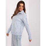 Wool Fashion Italia Sweater-AT-SW-2349-2.27-cyan | Shoptok.si