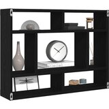  Zidna polica crni hrast 75x16x55 cm inženjerski drvo | shoptok.hr
