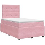  Boxspring krevet s madracem Ružičasta 120 x 200 cm Baršun | shoptok.hr