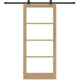 Klizna vrata ORKDAL 93 x 211 cm Masivna borovina i staklo | shoptok.hr