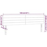  LED uzglavlje tamnoplavo 160x5x78/88 cm baršunasto | shoptok.hr