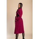 Fenzy Elegantan Kaput S Gumbima, Boja Fuksije | shoptok.hr