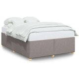 vidaXL okvir za krevet bez madraca smeđesivi 140 x 190 cm od tkanine | shoptok.hr