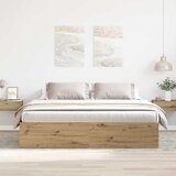  Okvir kreveta bez madraca boja hrasta artisan 200x200 cm | Eponuda.ba
