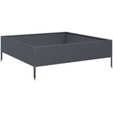  Povišena vrtna gredica antracit 100x100x33,5 cm od čelika | shoptok.hr
