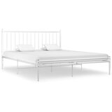  Posteljni okvir bel kovinski 200x200 cm, (20647307) | Shoptok.si