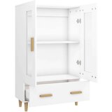  Visoka omarica bela 70x31x115 cm inženirski les, (20600700) | Shoptok.si