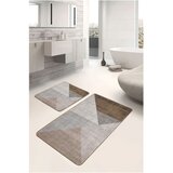 Mila Home Sive/rjave žametne kopalniške preproge v kompletu 2 ks 60x100 cm – | Shoptok.si