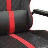 vidaXL Masažna igraća stolica crveno-crna od umjetne kože | shoptok.hr