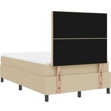 Box Spring Krevet s Madracem Svijetlo Zelena Siva Mali Dupli Baršunasta Tkanina | shoptok.hr